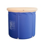 Portable Thickened Inflatable Bathtub, Small Space Inflatable Hot Tub, Suitable for Shower Room, Adult Size, Plastic Material